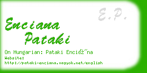 enciana pataki business card